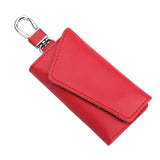 Leather Keychain Men Women Solid Keyrings Package Hasp Keys Organizer