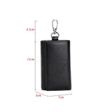 Leather Keychain Wallet Solid Multifunctional Key Case Cow Leather Key Wallet