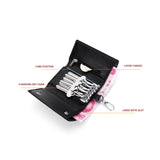 Leather Keychain Wallet Solid Multifunctional Key Case Cow Leather Key Wallet