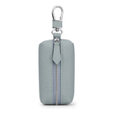 Leather Keychain Wallets Men Women Solid Zipper Car Key Holders
