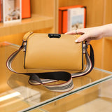 Soft Leather Ladies Shoulder Bag Messenger Bag All-match Small Square Bag