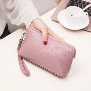 Leather Lady Clutch Bag Shoulder Crossbody Bags For Women Messenger Purse