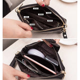 Leather Lady Clutch Bag Shoulder Crossbody Bags For Women Messenger Purse