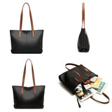 Luxury Large Capacity Tote Bag Soft Cow Leather Shoulder Bag