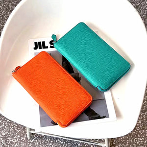 High Leather Long Wallets Classic Clutch Bag Men's Women's Money Wallet