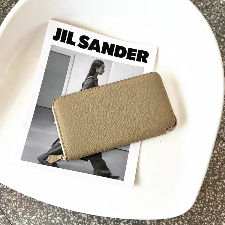 High Leather Long Wallets Classic Clutch Bag Men's Women's Money Wallet