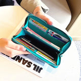 High Leather Long Wallets Classic Clutch Bag Men's Women's Money Wallet
