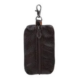 Leather Key Wallets Short Key Holders Organizer Zipper Key Chain