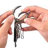 Leather Keychain Ring With Bottle Opener