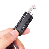 Leather Keychain Ring With Bottle Opener