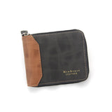 Real Cowhide Men Wallet Short Wallet Business Zipper
