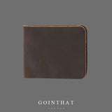 Real Cowhide Leather Men Wallets Short Wallet Portefeuille Hombre