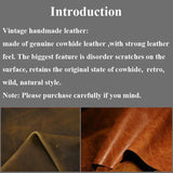 Real Cowhide Leather Men Wallets Short Wallet Portefeuille Hombre