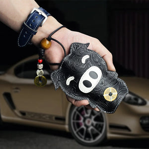 Leather Men's Key Bag Smart Key Holder Housekeeper Key Case