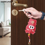 Leather Men's Key Bag Smart Key Holder Housekeeper Key Case