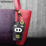 Leather Men's Key Bag Smart Key Holder Housekeeper Key Case