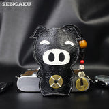 Leather Men's Key Bag Smart Key Holder Housekeeper Key Case