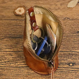 Leather Men's Key Bag Retro Waist Bag Minimalist Bucket Bags