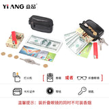 Men's Mini Belt Bag Cowhide Waist Fanny Pack
