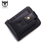 Leather Men's Short Horizontal Wallet Multi-function RFID Purse
