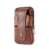 Men's Waist Bag Small Messenger Bag Retro Cow Leather Belt Phone Crossbody Bag