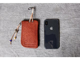 Vintage Lady Wallet Multi-function Document Bag Top Layer Cow Leather