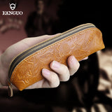Leather Pencil Case High Capacity Pen Bags Letter Pencil Bags Gift