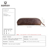 Leather Pencil Case High Capacity Pen Bags Letter Pencil Bags Gift