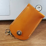Vintage Car Key Case Holder Bag with Engraving - Keychain Pouch Purse