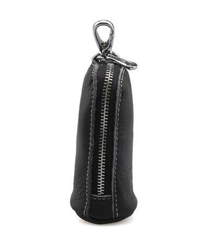 Leather Car Key Holder Case Women Organizer Keychain