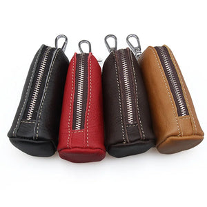 Leather Car Key Holder Case Women Organizer Keychain