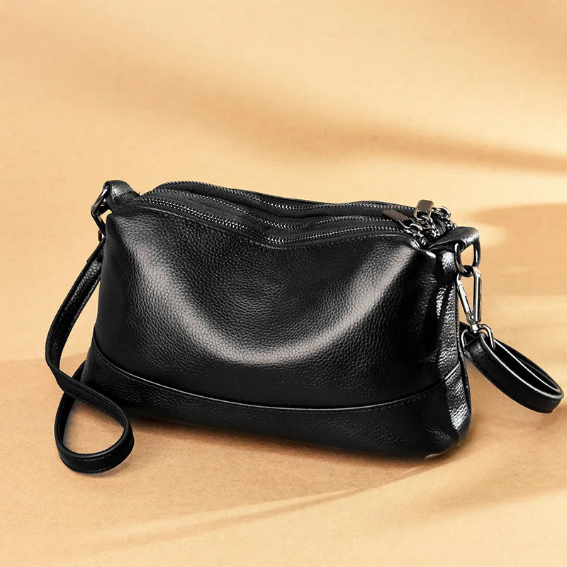 Real Cowhide Women Leisure Bag Cross Bag