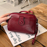 Real Cowhide Women's Casual Shoulder Bag