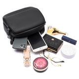 Cowhide Women's Casual Messenger Bag Small Shoulder Crossbody Handbag