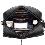 Cowhide Women's Casual Messenger Bag Small Shoulder Crossbody Handbag