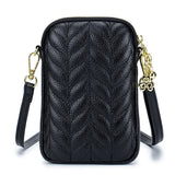 Real Cowhide Women's Phone Bag Small Shoulder Bag