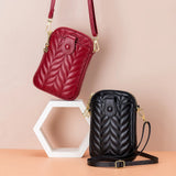 Real Cowhide Women's Phone Bag Small Shoulder Bag
