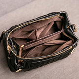 Leather Rhombus Handbags Wild Crossbody Handbag Large Capacity Bucket Bag