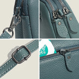 Leather Shoulder Bag Cowhide Women Bag Lady Messenger Bag Casual Female Crossbod