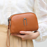 Leather Shoulder Bag Cowhide Women Bag Lady Messenger Bag Casual Female Crossbod