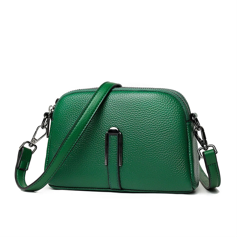 Leather Shoulder Bag Cowhide Women Bag Lady Messenger Bag