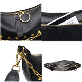 Leather Shoulder Bags Chain Women Handbag Rivet Messenger Tote Bag