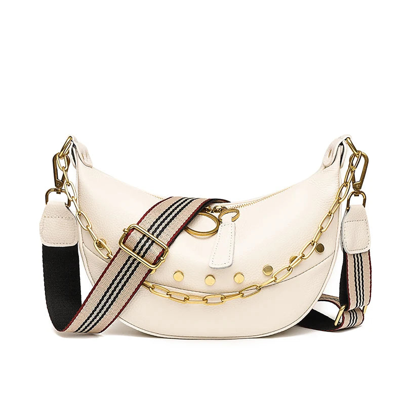 Leather Shoulder Bags Chain Women Handbag Rivet Messenger Tote Bag