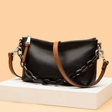 Leather Shoulder Bags Chain High Capacity Ladies Handbags Travel Hand Bag