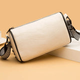 High Stone Pattern Leather Shoulder Bag for Women