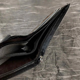 Slim Bifold Wallet w/ Gunmetal Chain