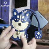 Leather Smart Key Holder Bag Cowskin Keychain Housekeeper Key Case