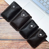 Leather Smart Key Holder Wearable Belt Car Key Wallet Organizer