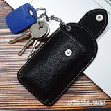 Leather Smart Key Holder Wearable Belt Car Key Wallet Organizer