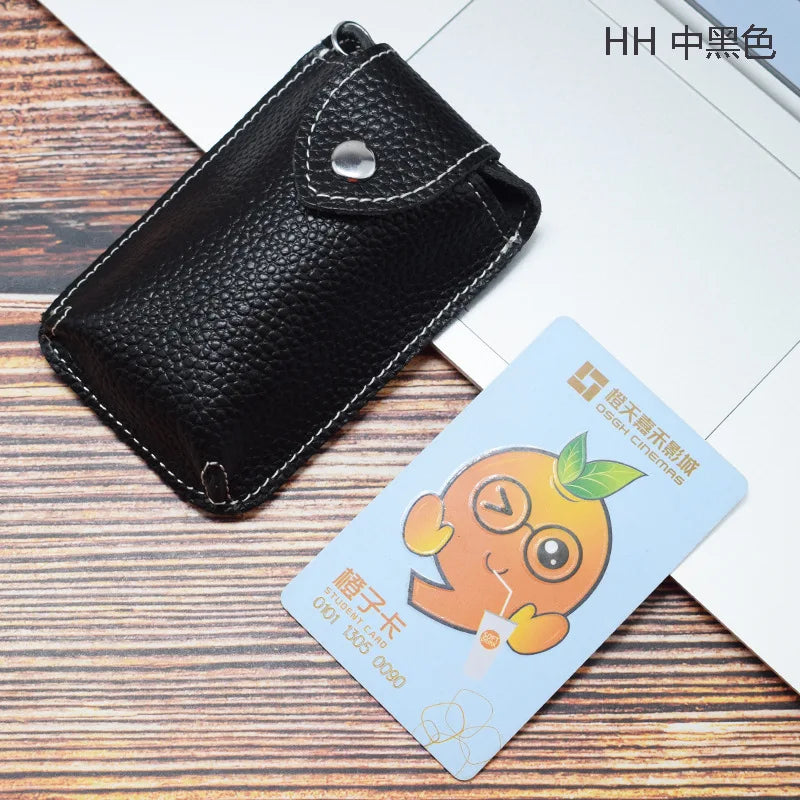 Leather Smart Key Holder Wearable Belt Car Key Wallet Organizer